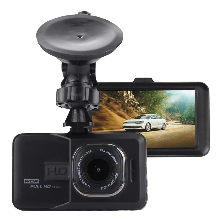 車用行車記錄器 3.0 吋 LCD HD 720P 3.0MP 攝影機 170 度廣角視野，支援夜視／動態偵測／TF 卡／HDMI／G 感測器，3.0 吋