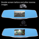 G835 高清 1080P 4.3 吋螢幕顯示後視鏡車用 DVR，Generalplus 2248，雙鏡頭 170 度廣角視野，支援 HDR 錄影／動態偵測功能，G835