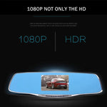 G835 高清 1080P 4.3 吋螢幕顯示後視鏡車用 DVR，Generalplus 2248，雙鏡頭 170 度廣角視野，支援 HDR 錄影／動態偵測功能，G835