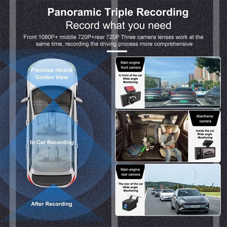 X12 2K超高清全景三錄WiFi車載行車記錄器 支持手機APP，X12