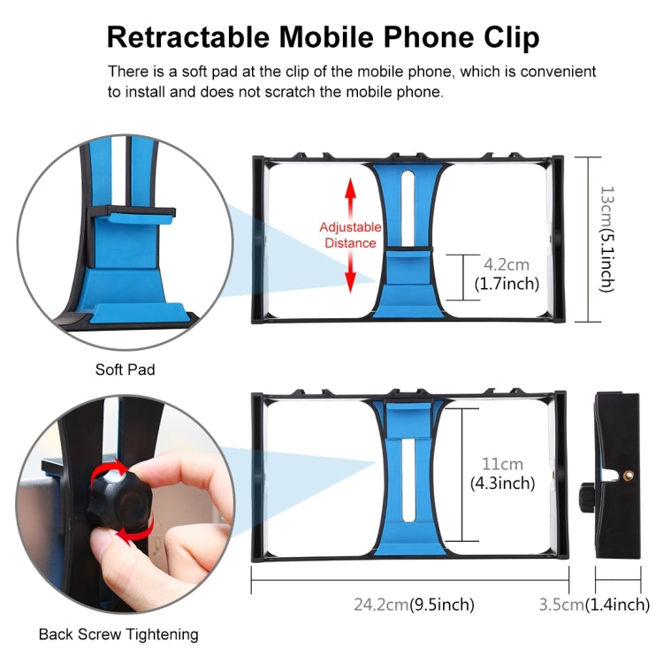 PULUZ 2合1直播手機攝影架+麥克風套件，適用iPhone、Galaxy、華為、小米、HTC、LG、Google及其他智慧型手機，Vlogging攝影架+麥克風，Vlogging攝影架+麥克風（美規）