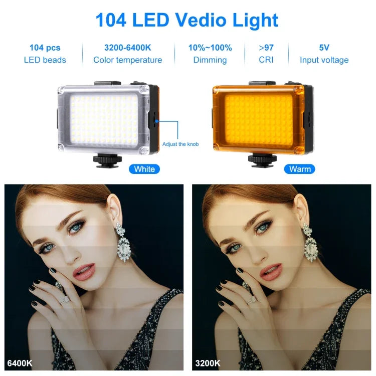 PULUZ 4合1藍牙手持Vlogging直播LED自拍燈智能手機視頻支架套件，含麥克風+三腳架支架+冷靴三腳架頭，適用iPhone、Galaxy、華為、小米、HTC、LG、Google及其他智能手機，4合1藍牙支架