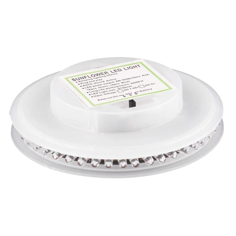 8W 向日葵 LED 舞台燈，聲控 / 自動運行模式