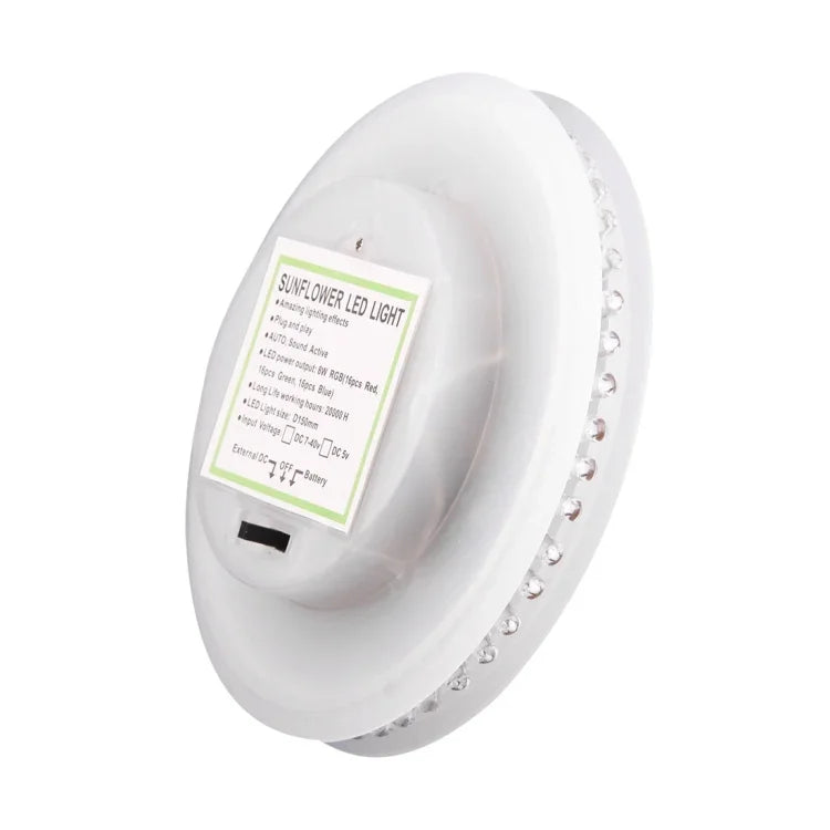 8W 向日葵 LED 舞台燈，聲控 / 自動運行模式