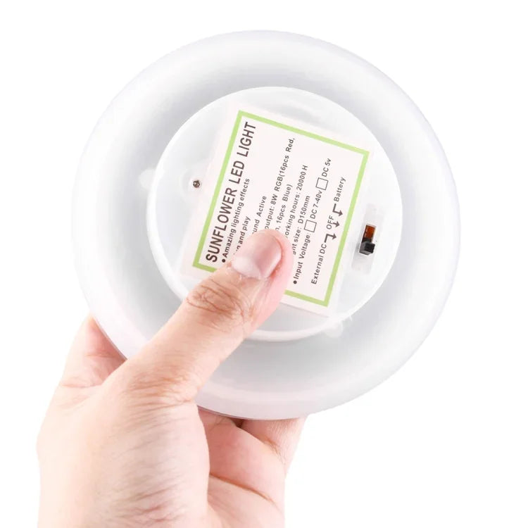 8W 向日葵 LED 舞台燈，聲控 / 自動運行模式