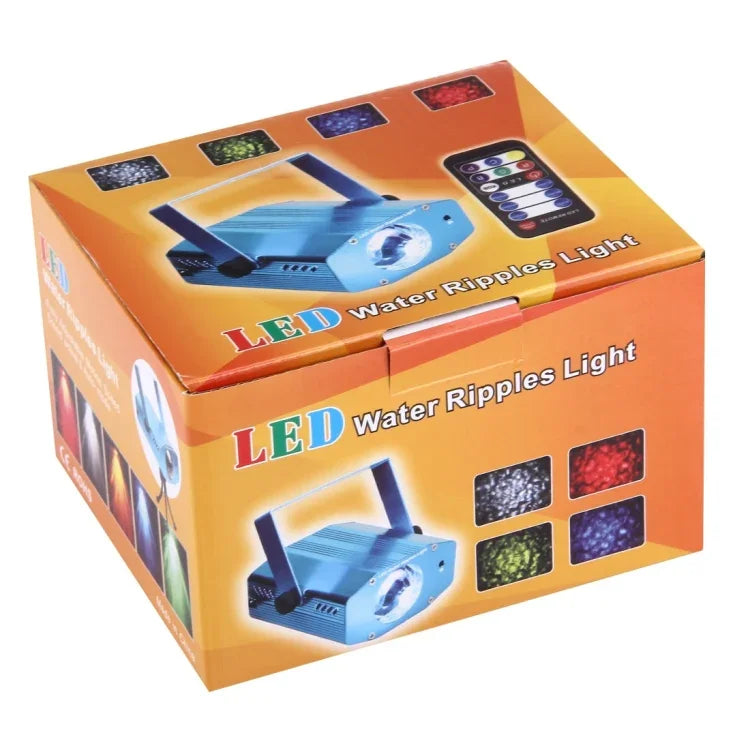 3W x 3 RGB 迷你水波投影儀帶遙控器，歐規插頭，歐規插頭