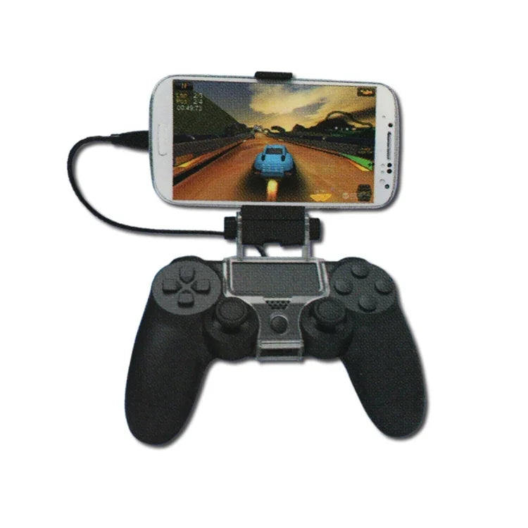 DOBE TP4-016 智慧型手機 OTG 夾持器，適用於 Sony PS4 遊戲控制器，適用於最大 6 吋手機，TP4-016