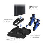 Sony PS4 / PS4 Pro / PS4 Slim 用 DOBE TP4-882 三合一遊戲主機散熱風扇 + 遊戲卡槽 + 遊戲手把充電座，適用 PS4 / PS4 Pro / PS4 Slim