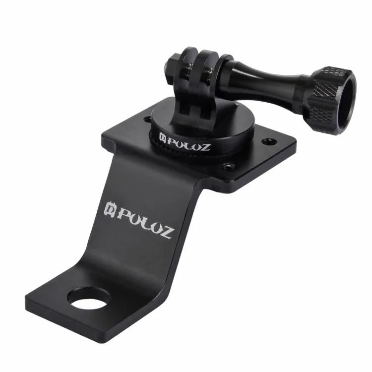 PULUZ 鋁合金機車固定支架，附三腳架轉接頭及螺絲，適用 GoPro、Insta360、DJI 及其他運動相機，固定支架 2（黑色）、固定支架 2（銀色）、固定支架 2（紅色）、固定支架 2（藍色）、固定支架 2（金色）