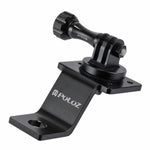 PULUZ 鋁合金機車固定支架，附三腳架轉接頭及螺絲，適用 GoPro、Insta360、DJI 及其他運動相機，固定支架 2（黑色）、固定支架 2（銀色）、固定支架 2（紅色）、固定支架 2（藍色）、固定支架 2（金色）
