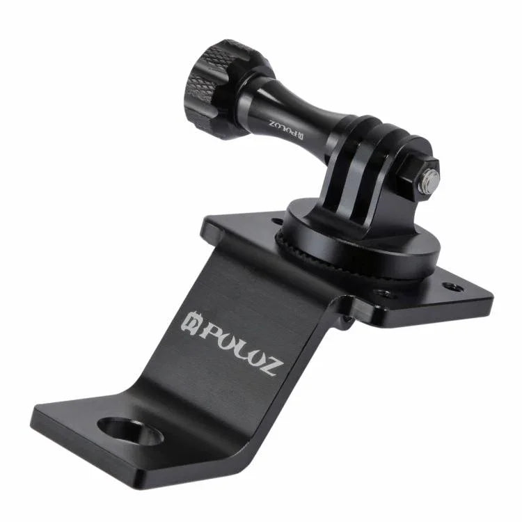 PULUZ 鋁合金機車固定支架，附三腳架轉接頭及螺絲，適用 GoPro、Insta360、DJI 及其他運動相機，固定支架 2（黑色）、固定支架 2（銀色）、固定支架 2（紅色）、固定支架 2（藍色）、固定支架 2（金色）