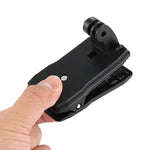 PULUZ 360度旋轉背包帽子 Rec 安裝快拆夾具，適用於 GoPro、Insta360、DJI 及其他運動相機，帽子 Rec 安裝座