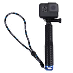 PULUZ 手持伸縮桿獨腳架，適用 GoPro、Insta360、DJI 及其他運動相機，長度：19-49cm，長度：19-49cm