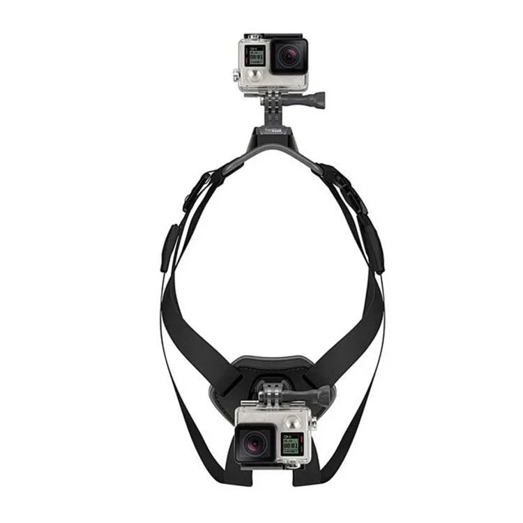 PULUZ 獵犬取物胸帶，可調節胸帶支架，適用 GoPro、Insta360、DJI 及其他運動相機，狗胸帶
