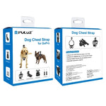 PULUZ 獵犬取物胸帶，可調節胸帶支架，適用 GoPro、Insta360、DJI 及其他運動相機，狗胸帶