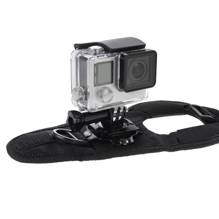 PULUZ 360度旋轉手套式掌心帶安裝帶 適用 GoPro、Insta360、DJI 及其他運動相機，手套掌心帶
