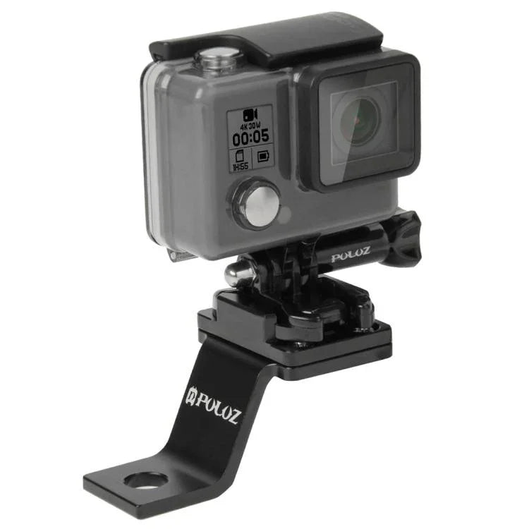 PULUZ 固定金屬摩托車支架 適用 GoPro、Insta360、DJI 及其他運動相機，固定支架1（黑色）、固定支架1（銀色）、固定支架1（紅色）、固定支架1（藍色）、固定支架1（金色）