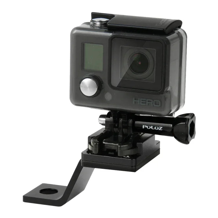 PULUZ 固定金屬摩托車支架 適用 GoPro、Insta360、DJI 及其他運動相機，固定支架1（黑色）、固定支架1（銀色）、固定支架1（紅色）、固定支架1（藍色）、固定支架1（金色）