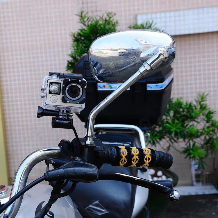 PULUZ 固定金屬摩托車支架 適用 GoPro、Insta360、DJI 及其他運動相機，固定支架1（黑色）、固定支架1（銀色）、固定支架1（紅色）、固定支架1（藍色）、固定支架1（金色）