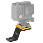 PULUZ 固定金屬摩托車支架 適用 GoPro、Insta360、DJI 及其他運動相機，固定支架1（黑色）、固定支架1（銀色）、固定支架1（紅色）、固定支架1（藍色）、固定支架1（金色）