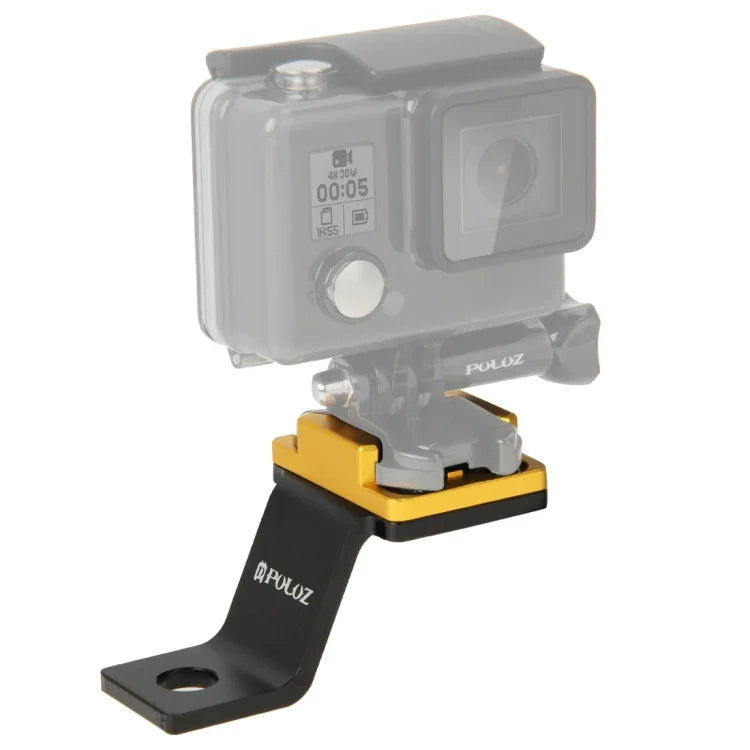 PULUZ 固定金屬摩托車支架 適用 GoPro、Insta360、DJI 及其他運動相機，固定支架1（黑色）、固定支架1（銀色）、固定支架1（紅色）、固定支架1（藍色）、固定支架1（金色）