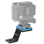 PULUZ 固定金屬摩托車支架 適用 GoPro、Insta360、DJI 及其他運動相機，固定支架1（黑色）、固定支架1（銀色）、固定支架1（紅色）、固定支架1（藍色）、固定支架1（金色）