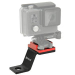 PULUZ 固定金屬摩托車支架 適用 GoPro、Insta360、DJI 及其他運動相機，固定支架1（黑色）、固定支架1（銀色）、固定支架1（紅色）、固定支架1（藍色）、固定支架1（金色）