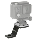 PULUZ 固定金屬摩托車支架 適用 GoPro、Insta360、DJI 及其他運動相機，固定支架1（黑色）、固定支架1（銀色）、固定支架1（紅色）、固定支架1（藍色）、固定支架1（金色）