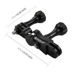 PULUZ CNC 鋁合金球型關節支架 附2支長螺絲 適用 GoPro、Insta360、DJI 及其他運動相機，中國庫存