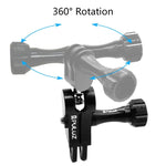 PULUZ CNC 鋁合金球型關節支架 附2支長螺絲 適用 GoPro、Insta360、DJI 及其他運動相機，中國庫存