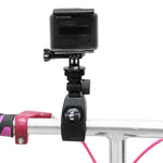 PULUZ 摩托車自行車把手支架 附三腳架安裝座與螺絲 適用 GoPro、Insta360、DJI 及其他運動相機，加長支架