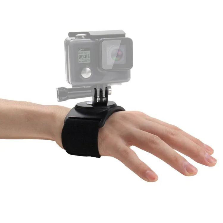 PULUZ 3合1 手腕臂腿帶 360度旋轉安裝座 適用 GoPro、Insta360、DJI 及其他運動相機，臂腿帶