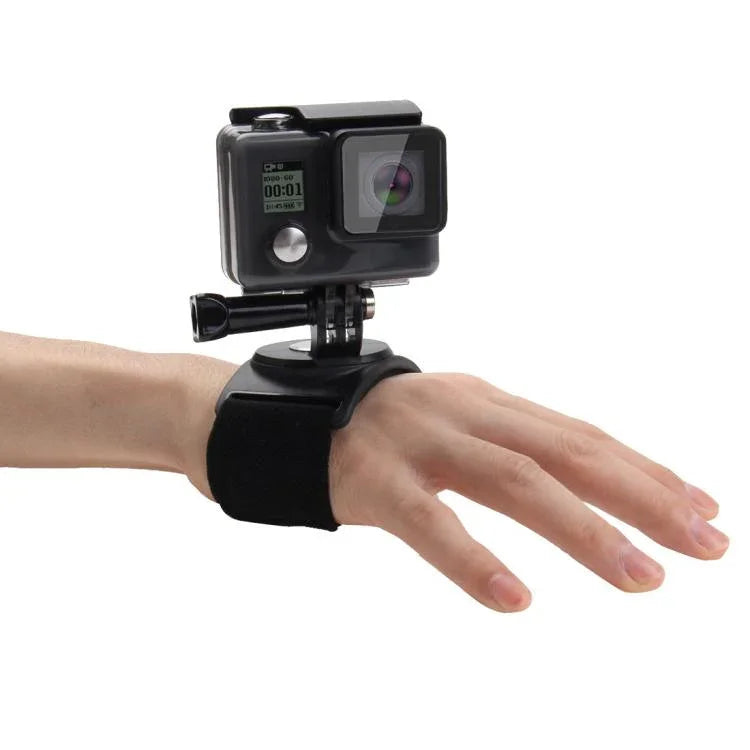 PULUZ 3合1 手腕臂腿帶 360度旋轉安裝座 適用 GoPro、Insta360、DJI 及其他運動相機，臂腿帶