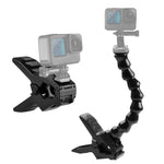 PULUZ 運動相機 Jaws 彈性夾具安裝座，適用於 GoPro、Insta360、DJI 及其他運動相機，Jaws 安裝座