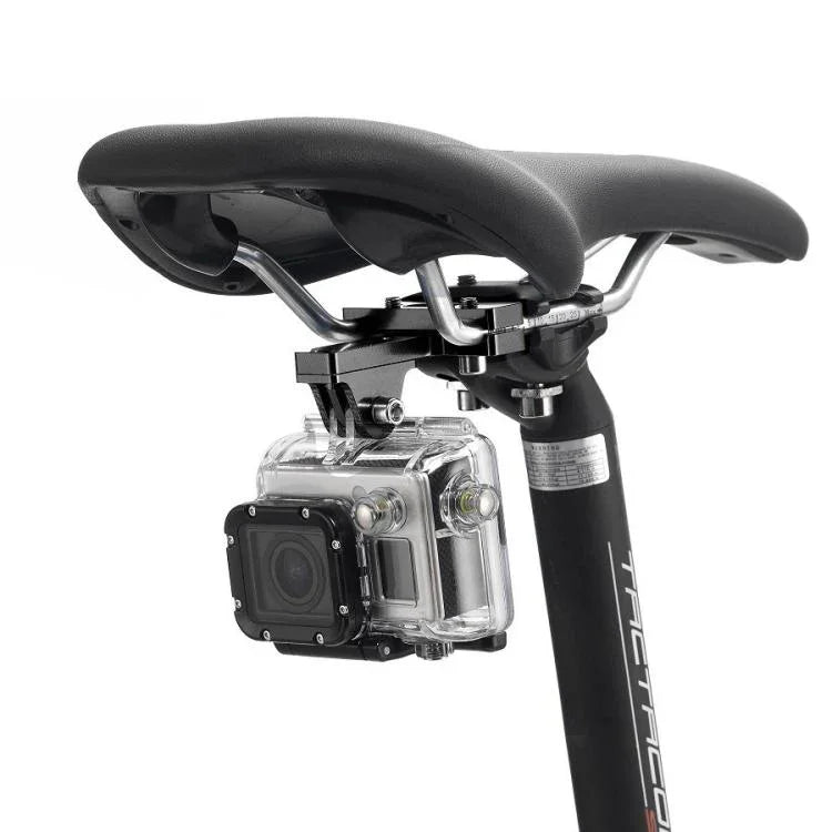 PULUZ 鋁合金自行車座墊安裝座 適用 GoPro、Insta360、DJI 及其他運動相機，座墊安裝座