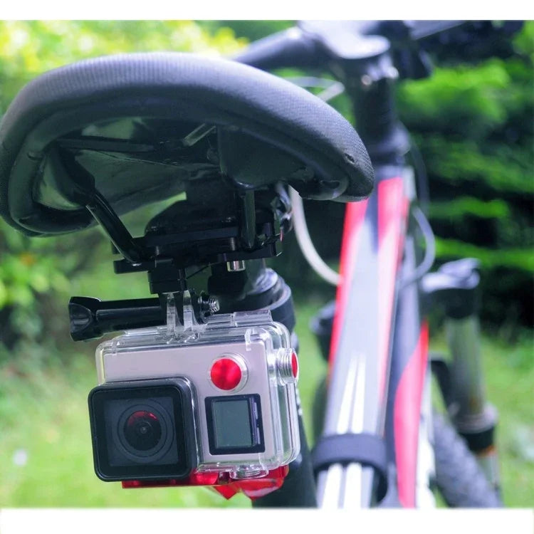 PULUZ 鋁合金自行車座墊安裝座 適用 GoPro、Insta360、DJI 及其他運動相機，座墊安裝座