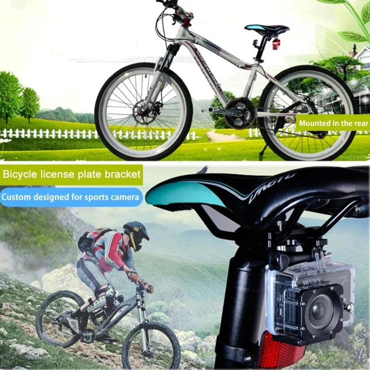 PULUZ 鋁合金自行車座墊安裝座 適用 GoPro、Insta360、DJI 及其他運動相機，座墊安裝座