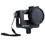 PULUZ CNC 鋁合金保護殼，附保險框架及 52mm UV 鏡片，適用於 GoPro HERO(2018) /7 Black /6 /5，HERO6 /5 拉框，HERO5 拉框