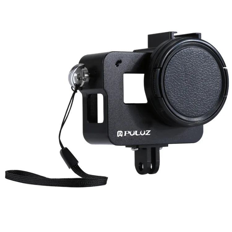 PULUZ CNC 鋁合金保護殼，附保險框架及 52mm UV 鏡片，適用於 GoPro HERO(2018) /7 Black /6 /5，HERO6 /5 拉框，HERO5 拉框