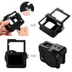 PULUZ CNC 鋁合金保護殼，附保險框架及 52mm UV 鏡片，適用於 GoPro HERO(2018) /7 Black /6 /5，HERO6 /5 拉框，HERO5 拉框