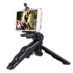 PULUZ 折疊握把三腳架支架，附轉接頭及螺絲，適用於 GoPro、Insta360、DJI 及其他運動相機，最大承重：2kg