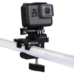 PULUZ 鋁合金通用固定夾，適用於 GoPro、Insta360、DJI 及其他運動相機，固定夾支架