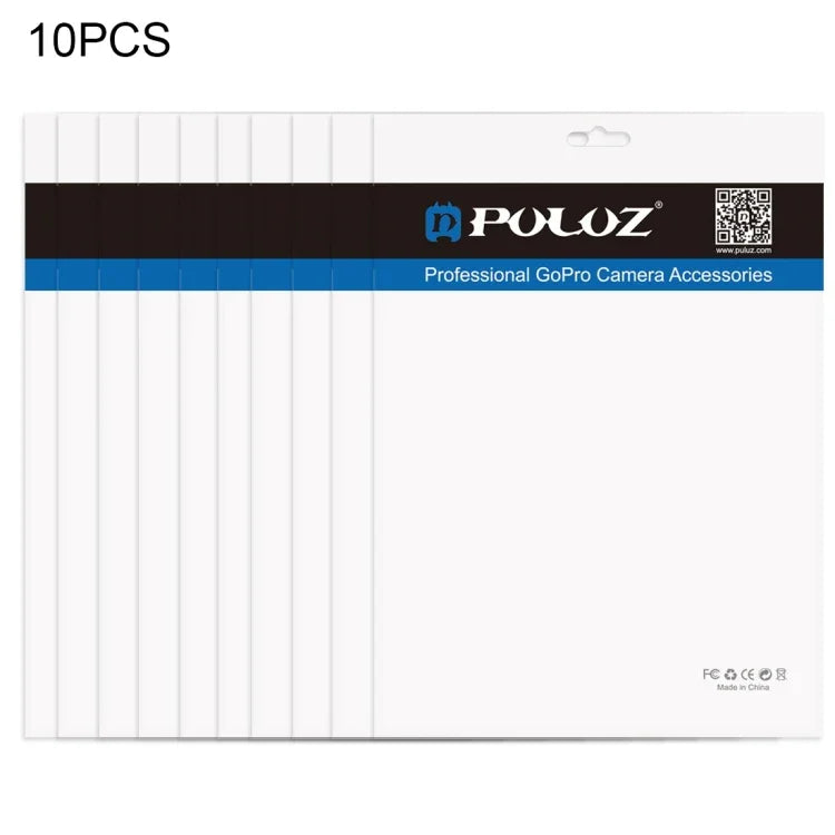 10 個 PULUZ 33cm x 23.5cm 掛孔透明前白珍珠珠寶拉鍊包裝袋（尺寸：XL），尺寸：XL
