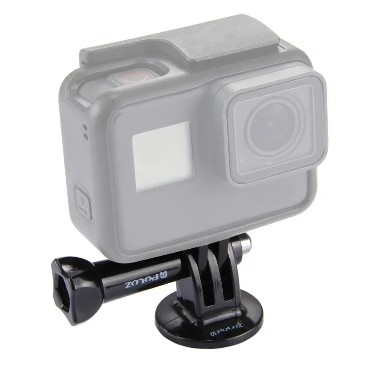 PULUZ 攝影機三腳架安裝轉接器附長螺絲，適用 GoPro、Insta360、DJI 及其他運動相機，三腳架轉接器+螺絲