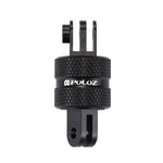 PULUZ 360 度旋轉 CNC 旋轉樞軸延長臂三腳架安裝座，適用 GoPro、Insta360、DJI 及其他運動相機，延長轉接器