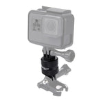 PULUZ 360 度旋轉 CNC 旋轉樞軸延長臂三腳架安裝座，適用 GoPro、Insta360、DJI 及其他運動相機，延長轉接器