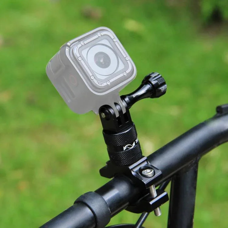 PULUZ 360 度旋轉自行車鋁合金把手轉接座，附螺絲，適用於 GoPro、Insta360、DJI 及其他運動相機，中國庫存（紅色）、中國庫存（藍色）、把手轉接座 1