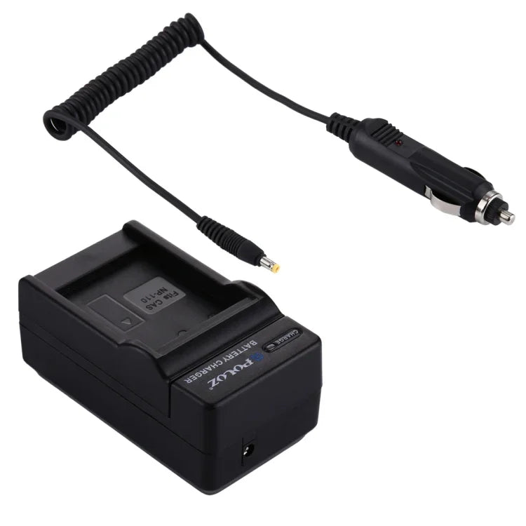 PULUZ 數位相機電池車載充電器，適用 Casio NP-110 電池，NP-110 車載充電器