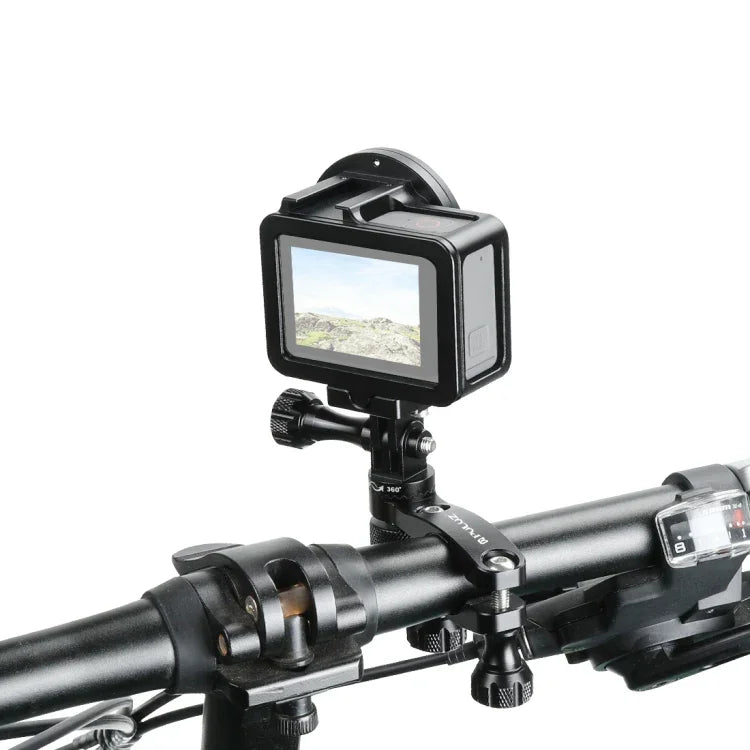 PULUZ 360 度旋轉自行車鋁合金把手轉接座，附螺絲，適用於 GoPro、Insta360、DJI 及其他運動相機，把手轉接座 2