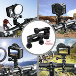 PULUZ 360 度旋轉自行車鋁合金把手轉接座，附螺絲，適用於 GoPro、Insta360、DJI 及其他運動相機，把手轉接座 2